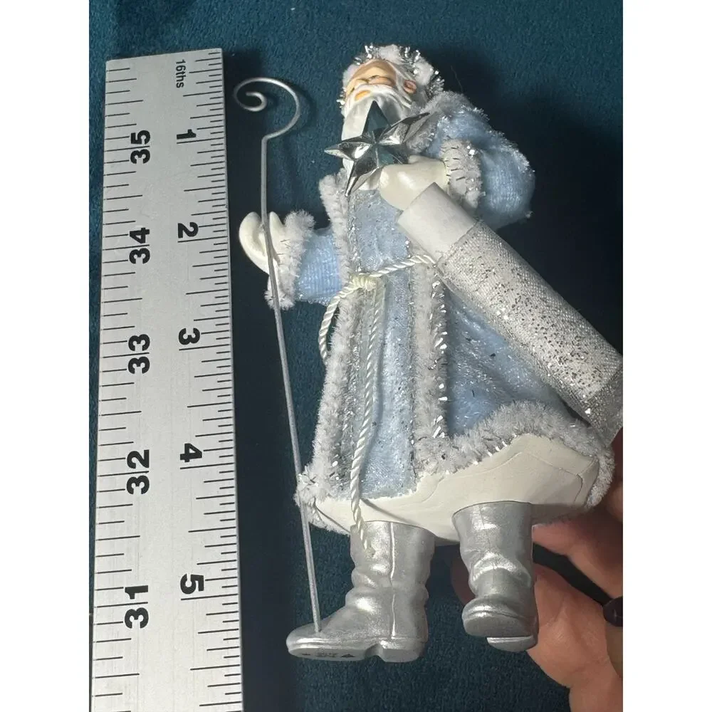Hallmark 2012 Father Christmas w/Staff White Silver Fur Star 9th Series - No box